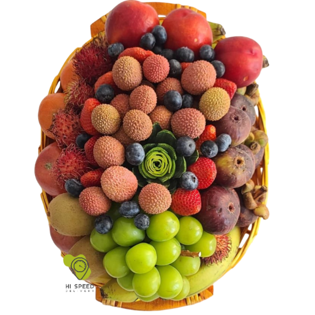 سلة فواكة صغيرة بيضاوي