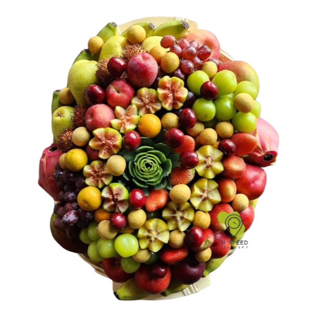 سلة فواكة متوسط بيضاوي